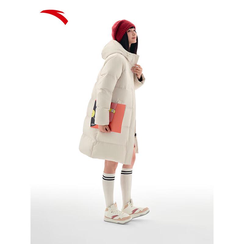 ANTA Women's Mid-Length Puffer Down Jacket