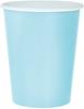 Light Blue Paper Cups 270ml 14 Pcs