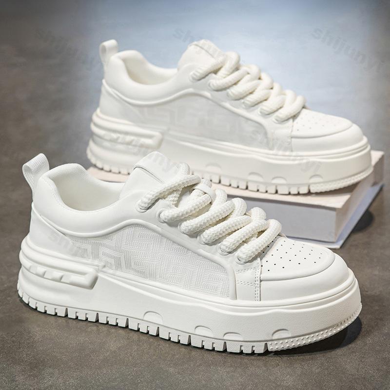 Fashion Men's Fashion Casual Shoes 2025 Spring New Mesh Breathable Comfortable Thick Sole Sports Shoes Versatile Low Top Chunky sneakers