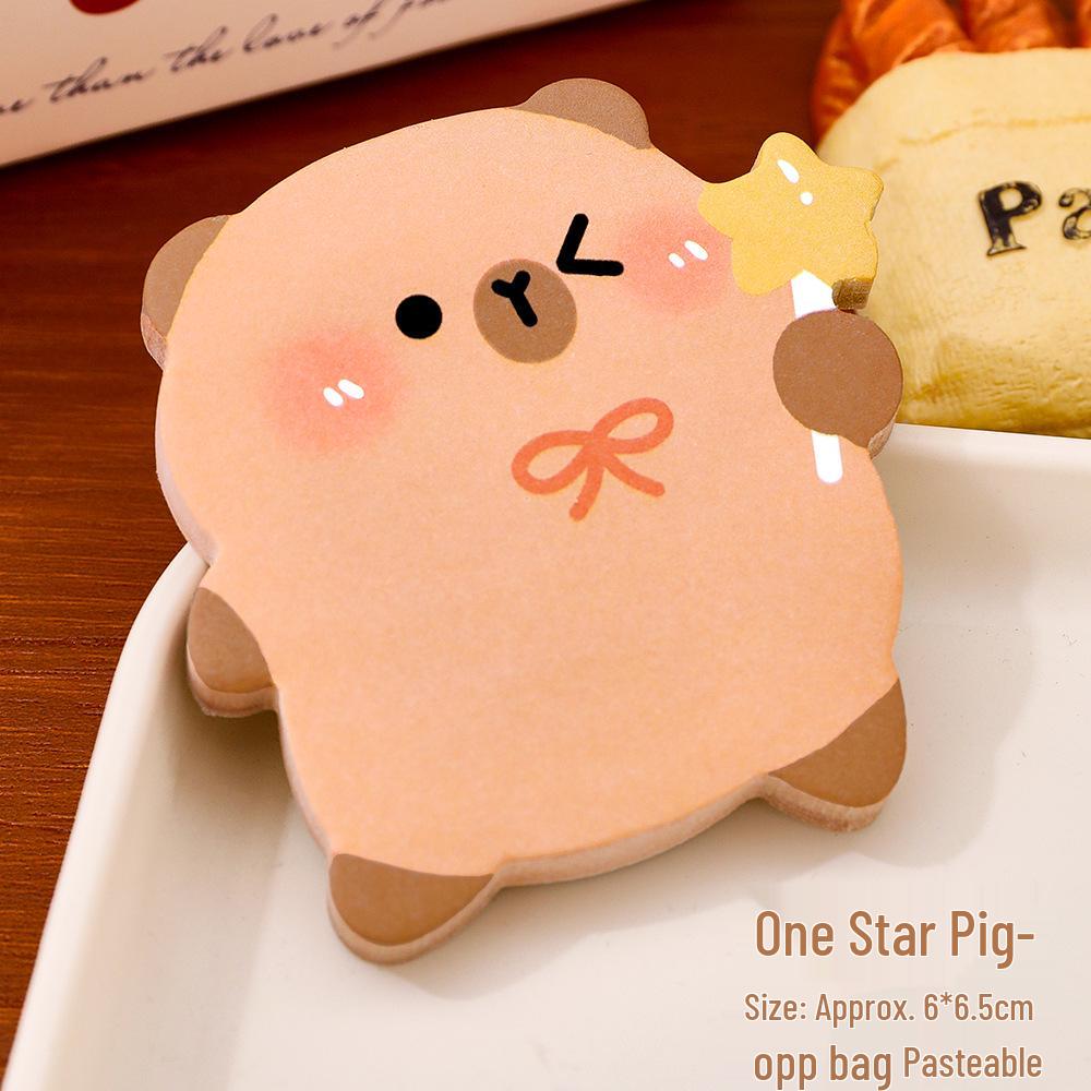 Capybara Alien Sticky Notes: Cute Reusable Memo Stickers for Student Planners