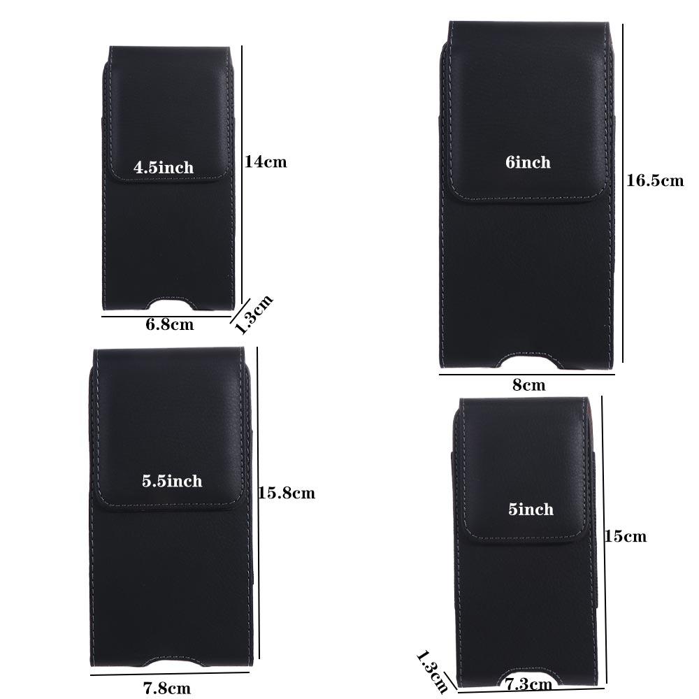 Wallet Pouch Multifunctional Leather Phone Case Phone Waist Bag Waist Pack Phone Belt Hanging Pouch