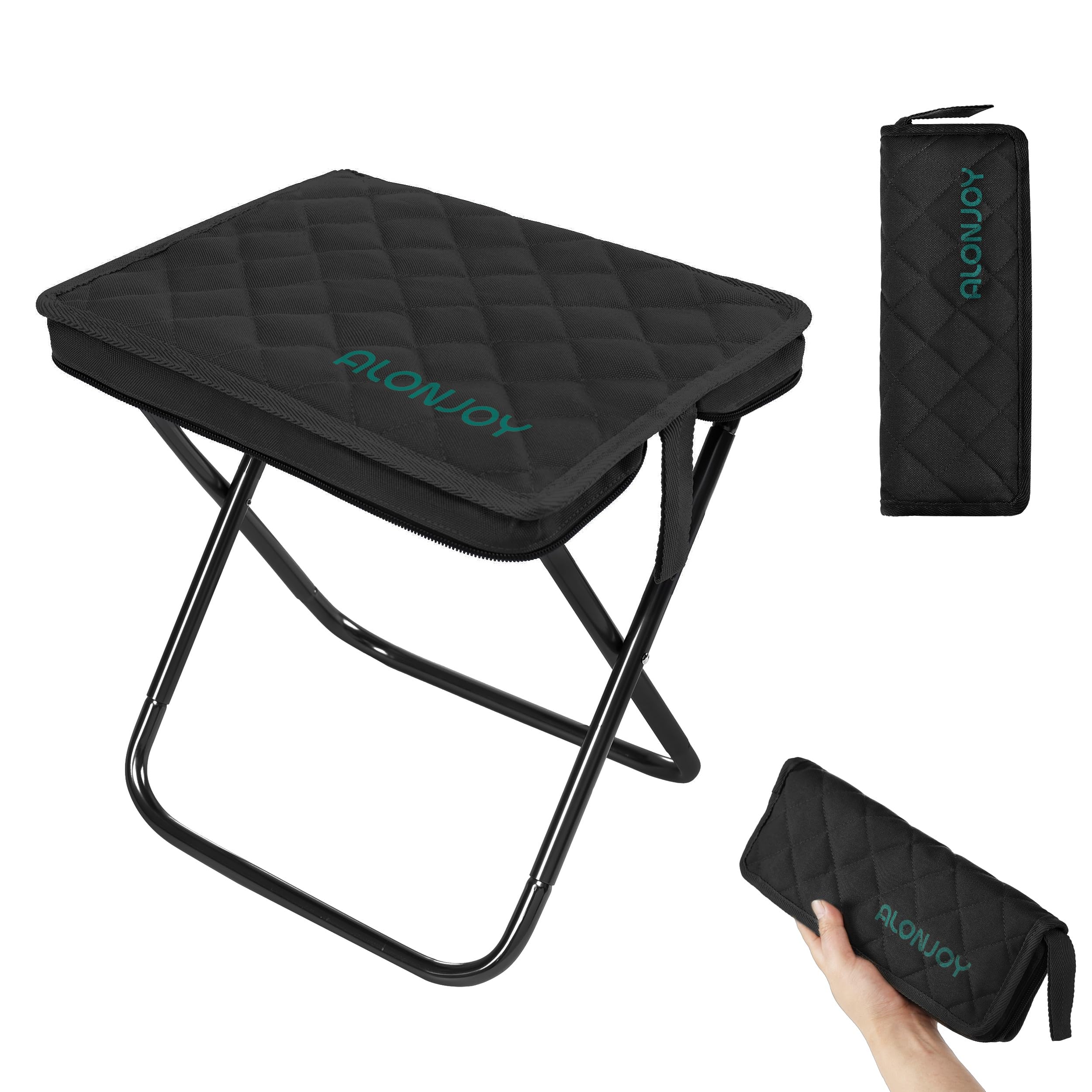 ALONJOY [Большой размер, Увеличенное сиденье] Компактное, Ультралегкое складное кресло из алюминиевого сплава для любования цветами сакуры, Портативное уличное кресло с In