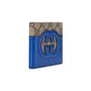 Gucci Hollow Interlocking Double G Logo Canvas And Leather Wallet Men Wallet Blue Ebony 701420-K9GSG-9972