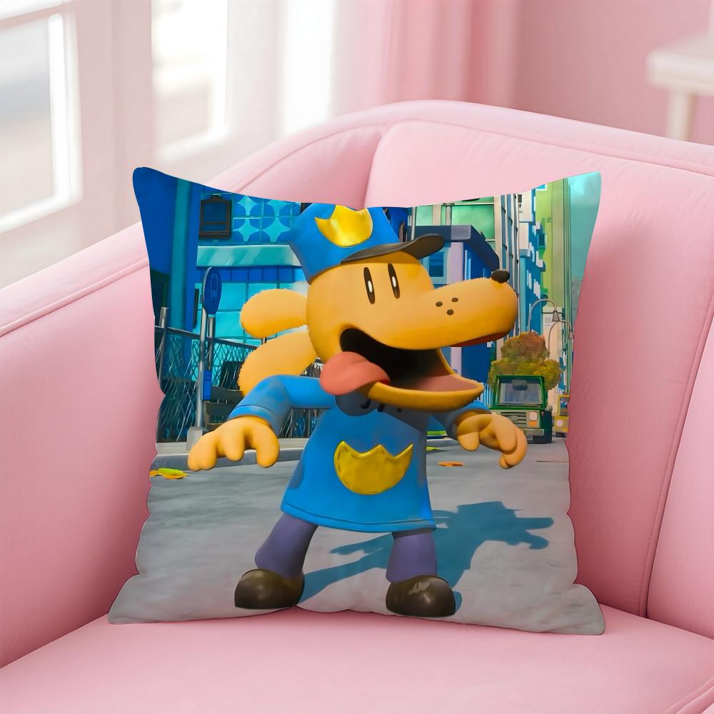 Poszewka na poduszkę Anime D-Dogman do domu i samochodu, wielofunkcyjna - Dwustronna, Miękka i Trwała do codziennego użytku