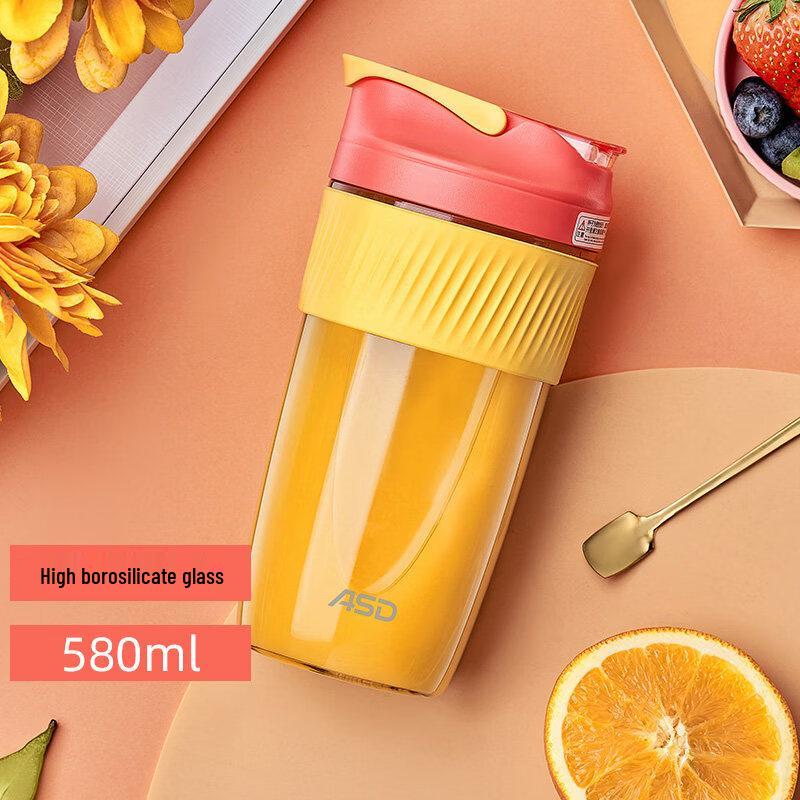 ASD Portable Dual-Drink Glass Coffee Cup