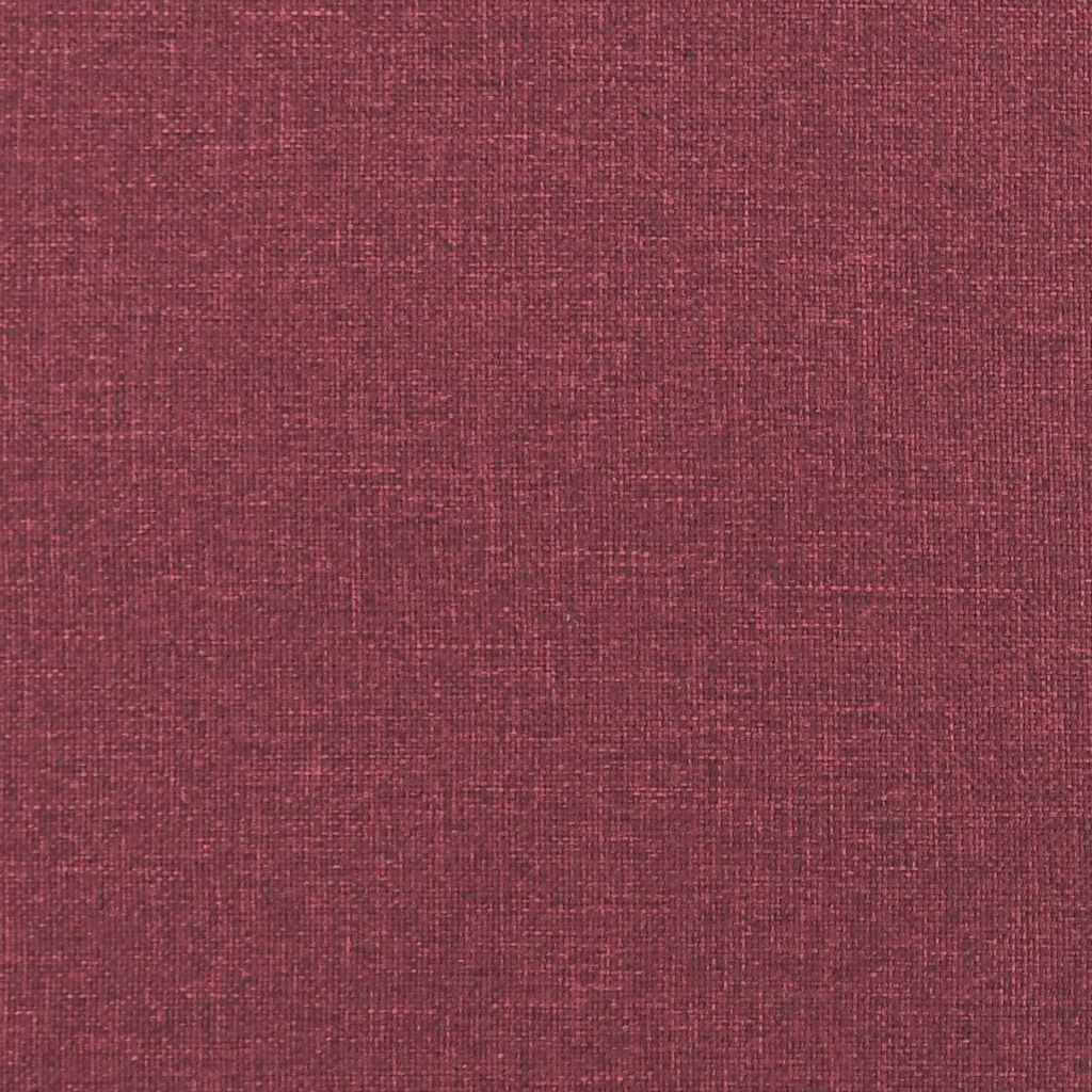 Living Room Sofa Wine Red 250 x 77 x 76 cm Polyester