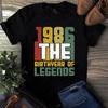 1986 The Birthyear of Legends Vintage Men's and Women's T-shirts