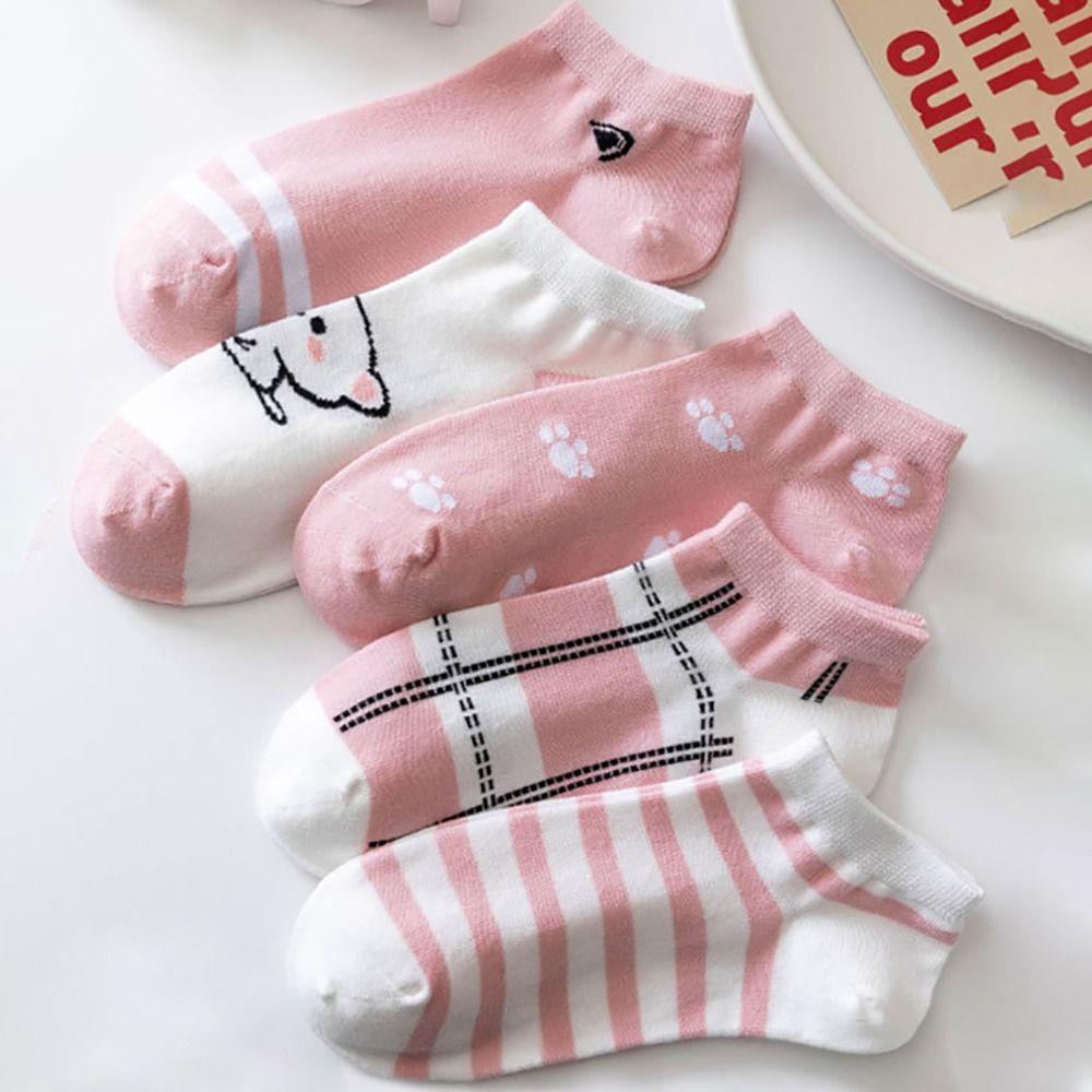 

Comfortable Women Socks Sweat Absorption Low Cuff Sock Fashion Ankle Socks Spring Summer