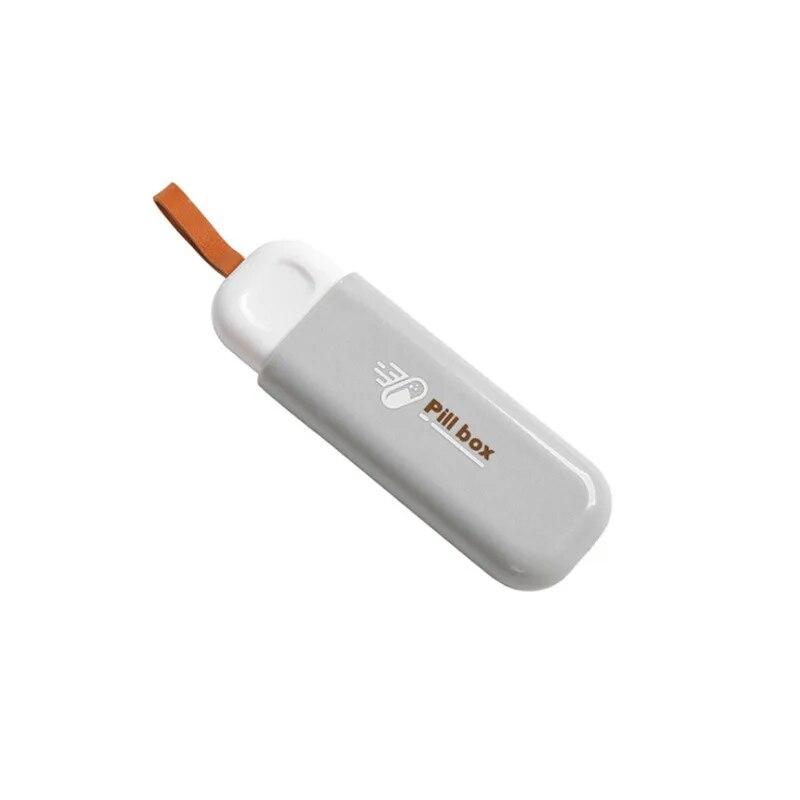 

Модный портативный дозатор для таблеток в скандинавском стиле, диспенсер для таблеток, аптечки, 3 сетки, комплект для хранения, органайзер серый