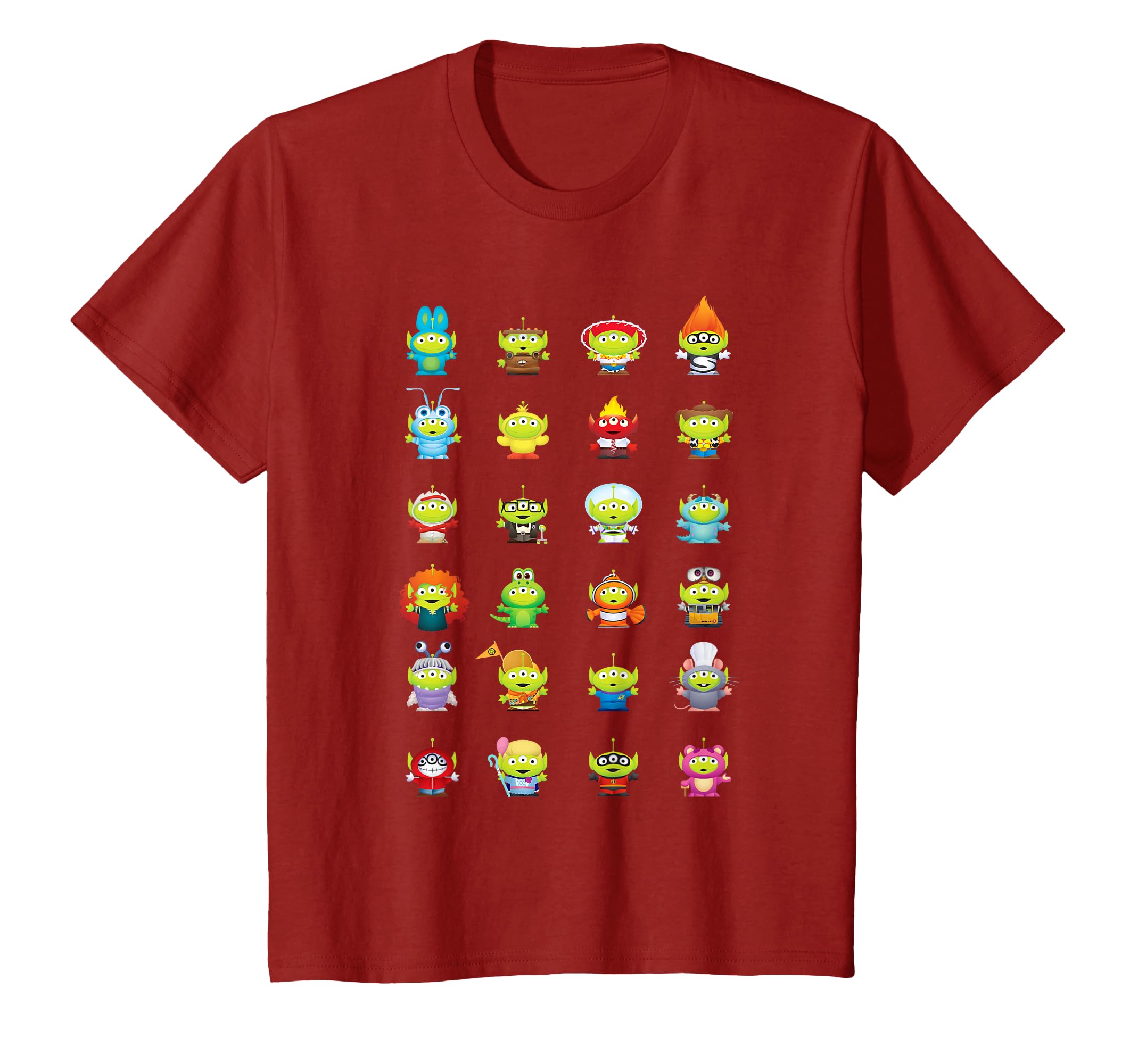 Pixar Toy Story Aliens on Pixar Characters T-Shirt