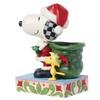 JIM SHORE Snoopy Woodstock 6015030 Santa, & Elf, <Christmas>