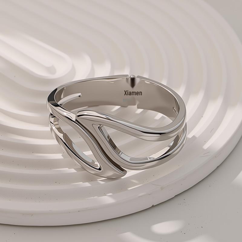 European & American Punk Style Open Bracelet - Versatile, Melancholic, High-End Luxury Design