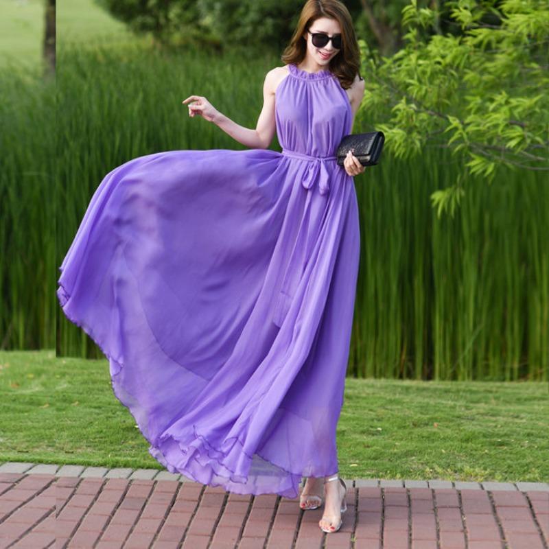 Travel Photo Desert Long Dress Women's Summer Swing Elegant Belt Slimming Seaside Holiday Beach Dresses