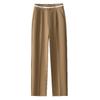 Women's Khaki High-Waist Loose Straight-Leg Harem Pants - Spring/Autumn 2025 Fashion Trend