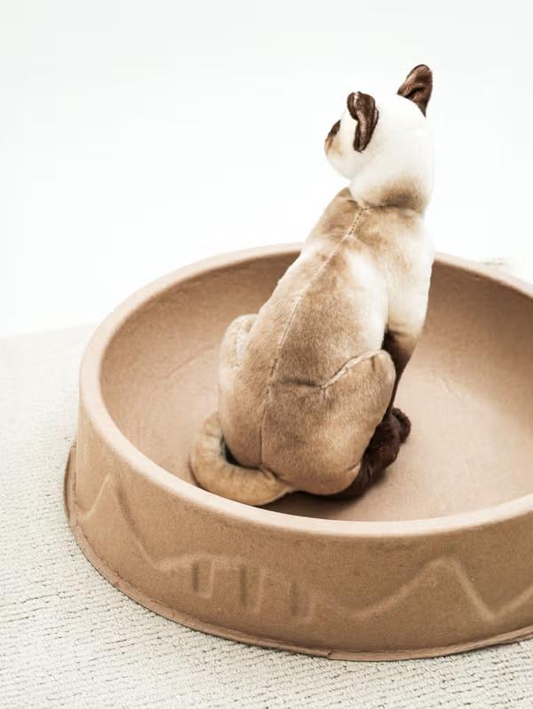 The Purr-fect Lounge: Daiso's Round Cat Paper Scratcher Bed