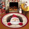 Christmas Carpet 3D Santa Claus Printed Pattern Rug Living Room Sofa Tea Table Non Slip Mat Home Decoration Christmas Decoration