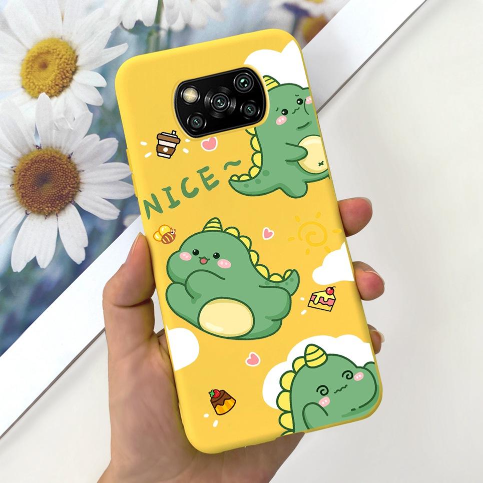 For Xiaomi Poco X3 Pro PocoX3 NFC Back Cover Case Astronaut Printing Cartoon Bumper Soft Matte Silicone For Poco X3 X3Pro Coques