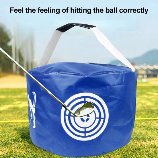 Golf Darbe Çantası Taşınabilir Güç Vuruş Çantası Darbe Pozisyonu Eğitmeni için Sessiz Su Geçirmez Golf Vuruş Eğitim Yardımı