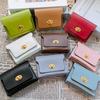 Short Hasp Wallets Pu Leather Multi-Card Pocket Purses For Women Portable Money Bag Small Coin Card Holders