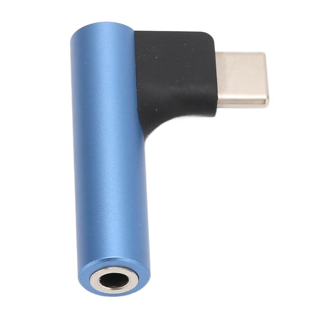USB C to 3.5mm Sound Headphone   Adapter Type C     Stereo Mic HiFi Right Angle Dongle for Earphone