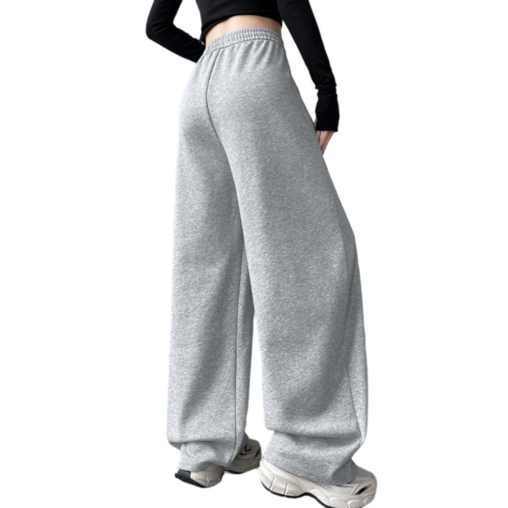 Women's Fashionable Loose Fleece Lined Trousers