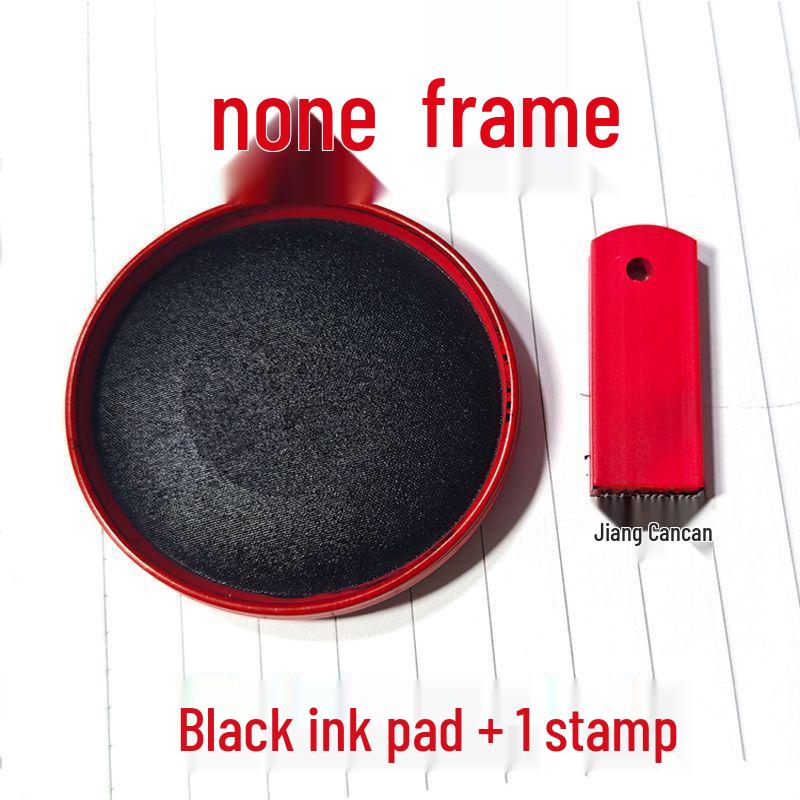 Red Rubber Student Signature Stamp: Accounting & Registration Seal