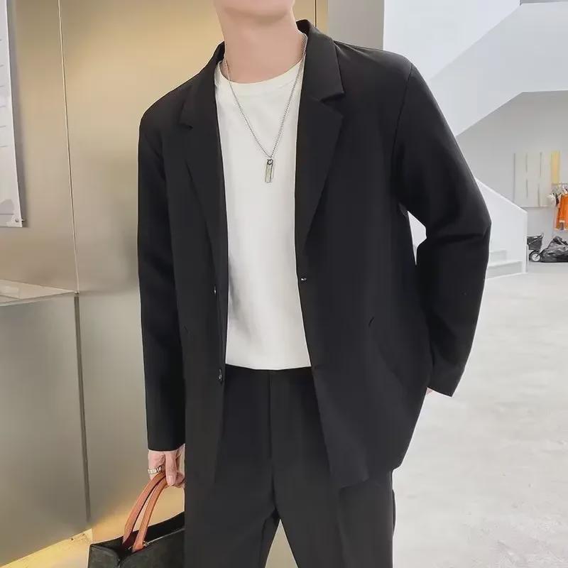 Giacca da uomo autunno leggero, stile maturo coreano, tendenza business casual, ampia