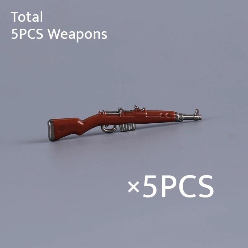 WW II Army Figures Accessory Parts Brick Playset WW2 Soldiers Army Warrior SWAT Police SWAT Machine Gun Scale Ratio Model Block Bricks Toys Playsetss
