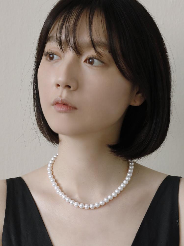 Sosoo Kelly Pearl Necklace Kelly Nucleated Pearl Necklace