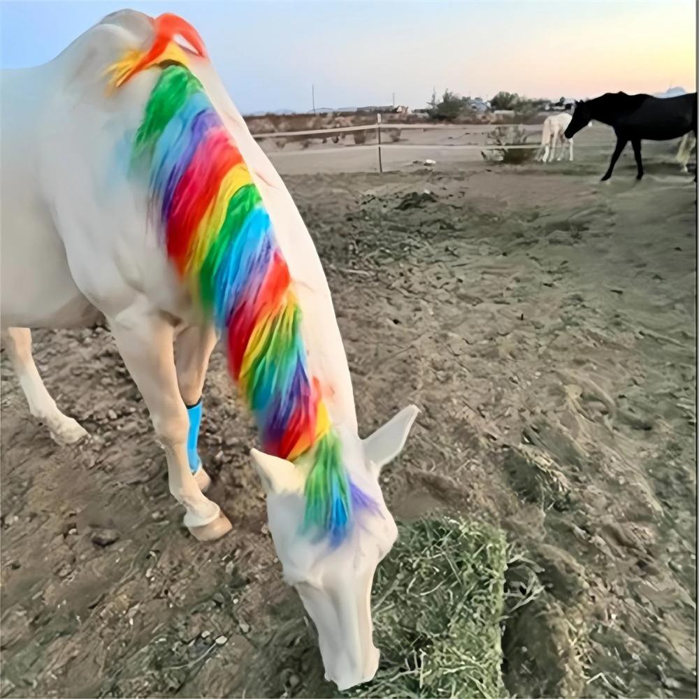 Wasserlösliche Tierhaarfarbe 6 Farben Tierhaarfarbstift Bunte temporäre Farben Tierausstellungen