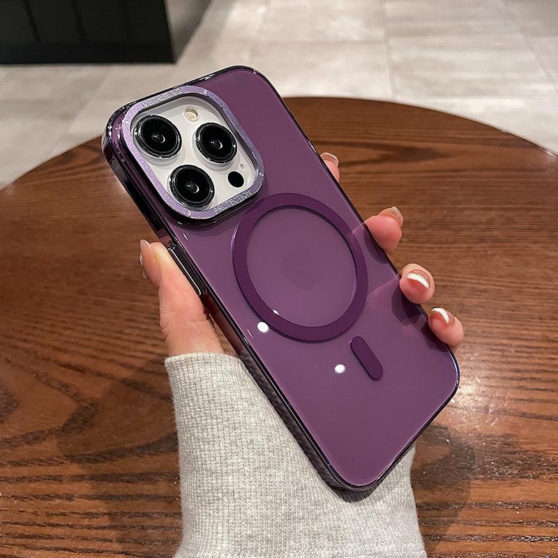 

Подходит для чехла для телефона Apple 13promax, Прозрачный Магнитный, Полный пакет для iPhone 14, 12 Простой Противоударный Чехол для телефона Ip iPhone 12 Pro 6.1 inch