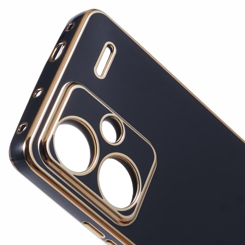 For Xiaomi Redmi Note 13 Pro+ 5G Case Glossy TPU Phone Cover 6D Electroplating Drop Impact