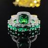 New Double-Layer Micro-Inlaid Zircon Ring Set - Luxury Party Wedding Band R5080