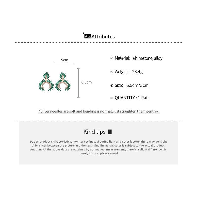 Silver Needle Geometric Rhinestone Earrings: European & American Court Style, Light Luxury, Fashionable Studs, Unique Niche Accessories