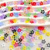 100Pcs Cute Mini Cartoon Colorful Christmas Stars Nail Art Flat Back Rhinestone DIY Manicures Appliques Accessories Crafts