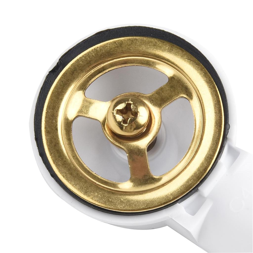 Reliable Drain Sink Downcomer Strainer 114MM Durability Functionality Gold-Plated Lightweight Overflow Prevention