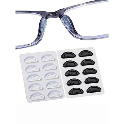 10/20 Pairs Eyeglasses Anti Slip Nose Pads Soft Silicone Adhesive Glasses Nose Pads For Plastic Frame Glasses Sunglasses