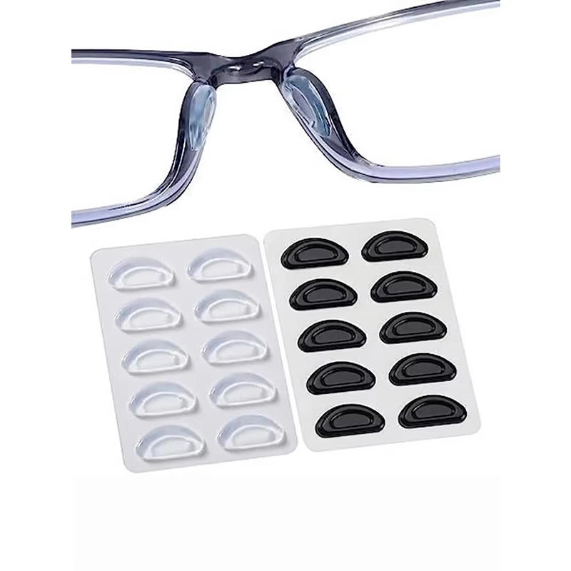 Anti-Slip Eyeglass Concave Convex Nose Pads Stick On Adhesive Thin Nose Pads for Glasses and Sunglasses