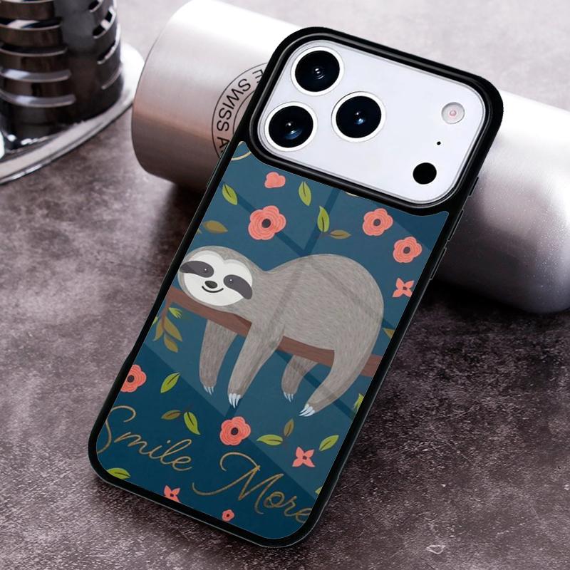 

Animal Sloth Phone Case For iPhone 17 16 15 14 13 12 11 Pro Max Plus 17Air Soft Silicone Cover iPhone 14 Plus