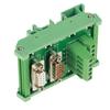 DB9MG6 DIN Rail Mount Interface Module Male  Female Connector Breakout Board