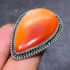 Carnelian Gemstone 925 Sterling Silver Jewelry Ring Size 7