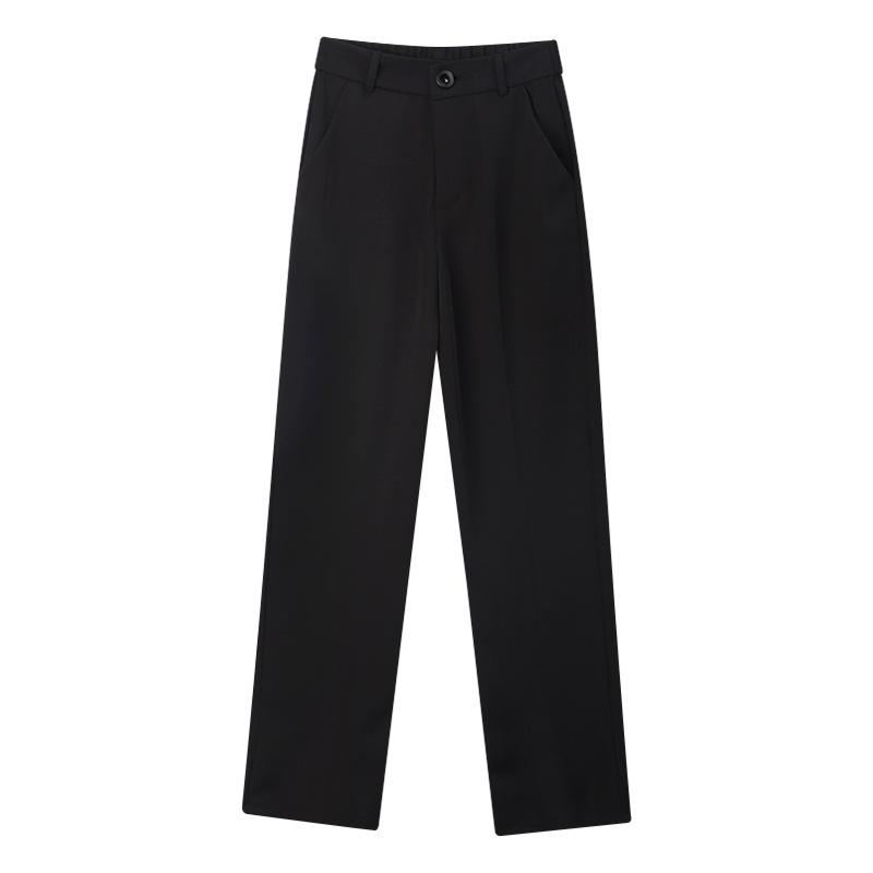 Damen High-Waist Schwarze Weitbein-Hose - Frühjahr/Herbst 2024 Kollektion