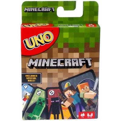Mattel - UNO Minecraft - Jeux de cartes familiaux