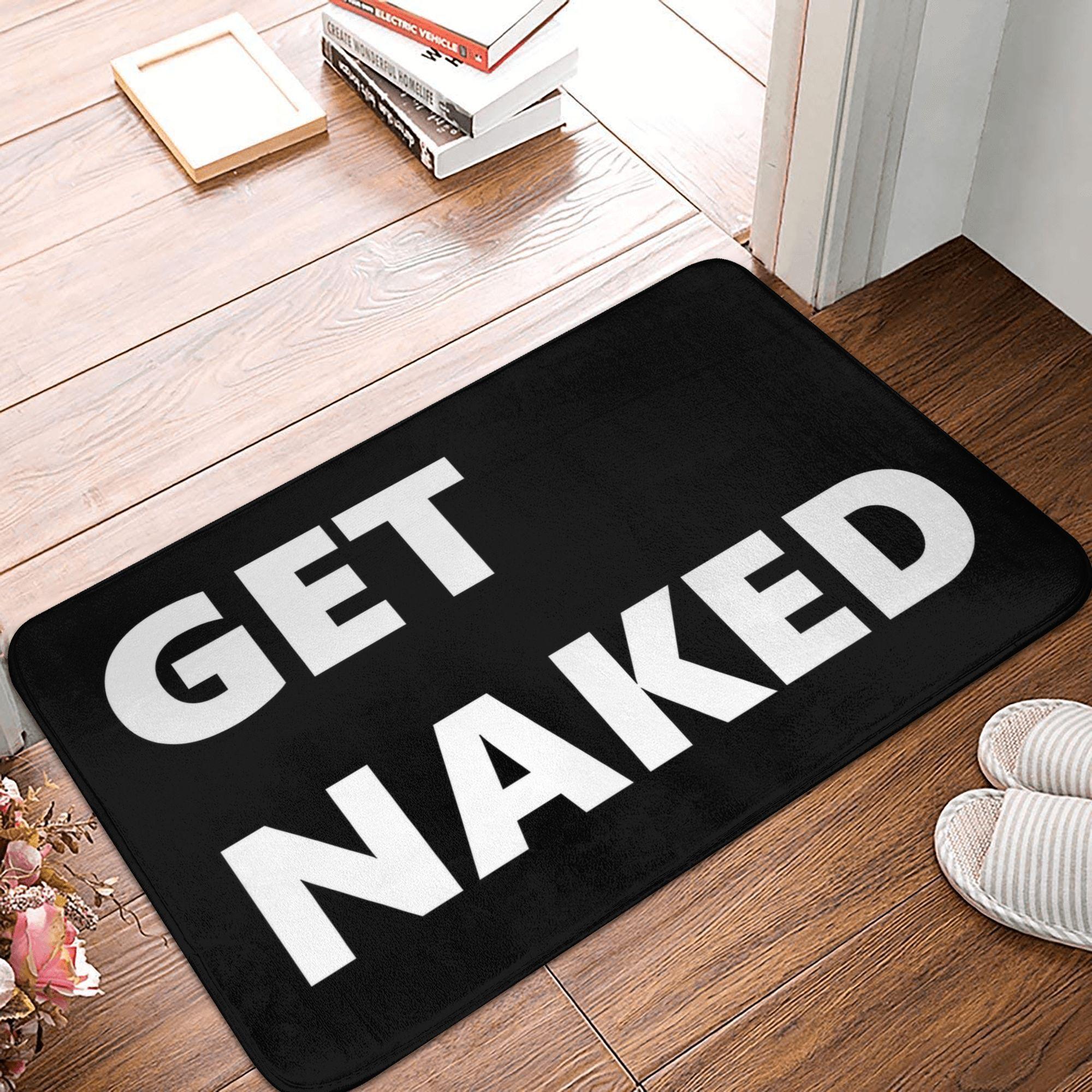 Get Naked Doormat Non-Slip Kitchen Bath Mat Bedroom Balcony Floor Door Entrance Carpet Rug 40cmx60cm