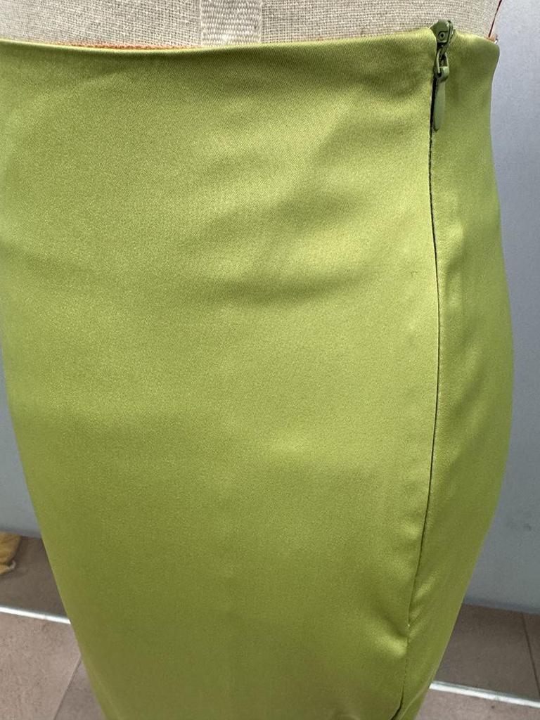 European & American Women's Imitation Silk Long Skirt, 2025 Spring/Autumn Collection