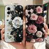 For Samsung Galaxy A06 Beautiful Bow Rose Painting Phone Case For Samsung A06 4G 5G Soft Silicone Shockproof Cases