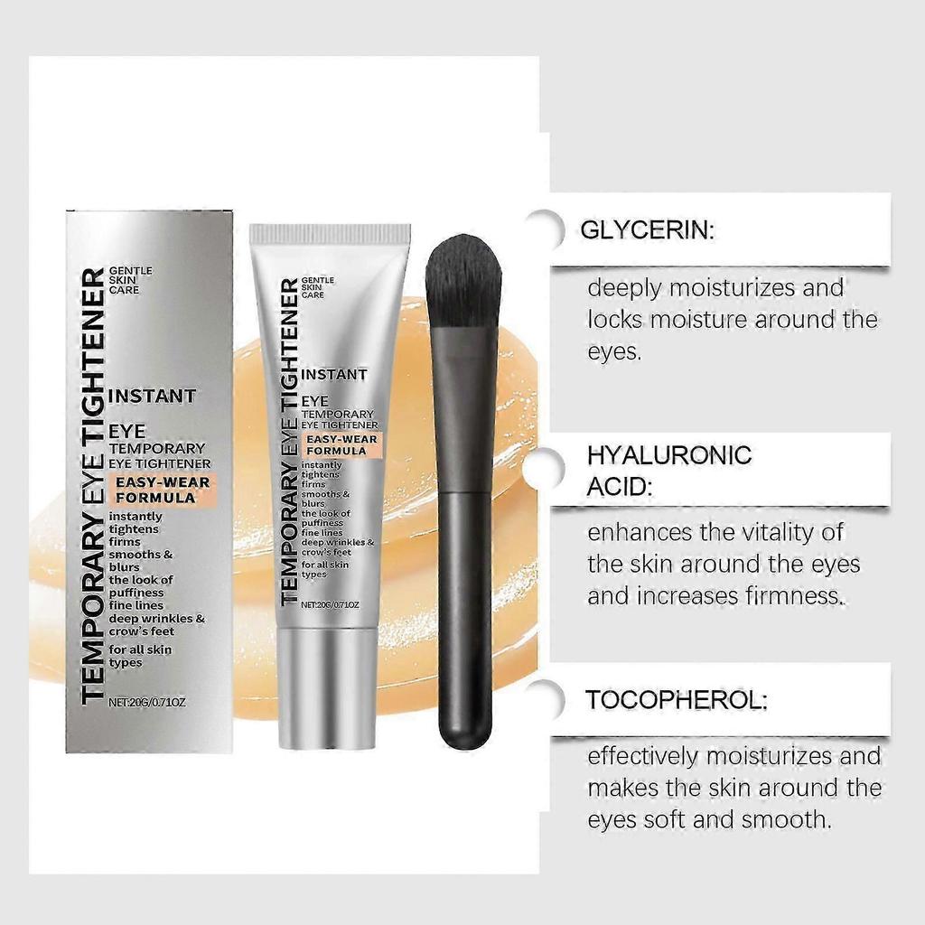 Sofortiger Augenstraffer, Temporäre Augenstraffungscreme, Reduziert Tränensäcke, Dunkle Ringe & Falten, Schwellungen, Strafft die Haut, Anti-Aging Feine Linien Neu