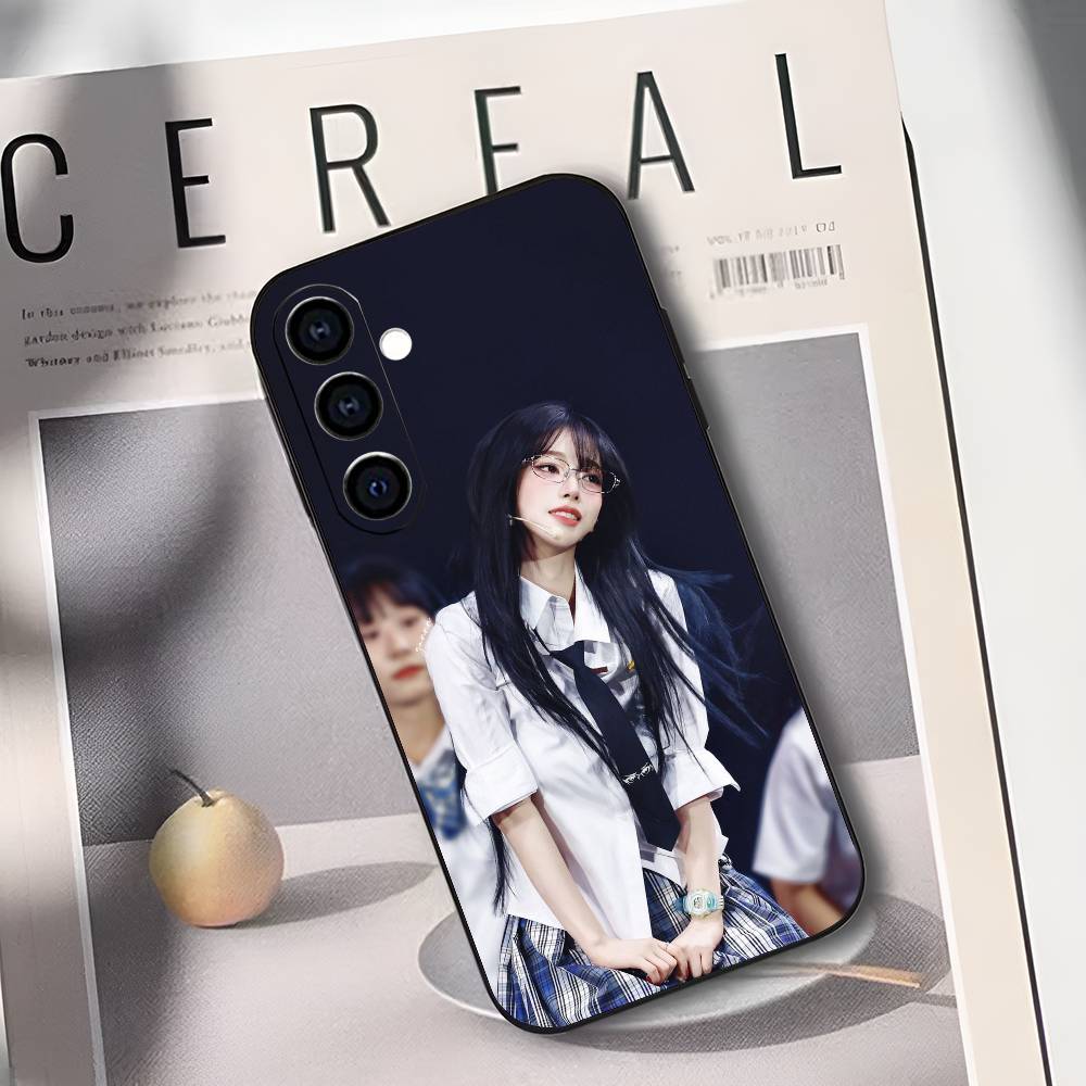 K-Karina A-AespaS Phone Case For Samsung Galaxy A73,A72,A71,A70,A53,A52,A51,Soft Silicone Black Cover