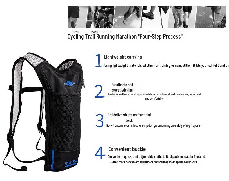 Bicycle Cycling Hydration Backpack - Breathable Outdoor Travel Sports Bag for Men and Women