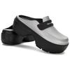 Crocs Stomp Loafer Silver Black Unisex Sneakers 210363-01V